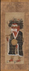Demonmedlemmer og mennesker g te lick f te demons minnesmerke Buddha, 1700-tallet. av Unbekannt