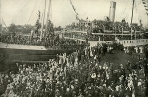 Avgang fra det viktorianske f.Kr. Kontingent, c1914, 1919. av Unbekannt