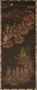 Descent of the Nine Luminaries and the Seven Stars at Kasuga, 1300-tallet. av Unbekannt