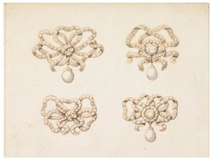 Design for Four Bow Knots av Unbekannt