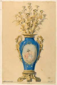 Design for en lysekrone av Unbekannt