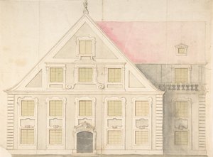 Design for en husfasade, 1700-tallet. av Unbekannt