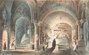 Design for a Stage Set: Crypt Scene, 1830-40.    1194288   no       norwegian Successfully Translated  Original: Design for a sofa, 1777, 1946. Translat: Design for a sofa, 1777, 1946. 1164828 no norwegian Successfully Translated Original: Ruïne van de the av Unbekannt