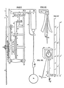Design for en pendelklokke, 1673 av Unbekannt