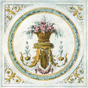 Design for interiørdekorasjon, Frankrike, 1928. av Unbekannt