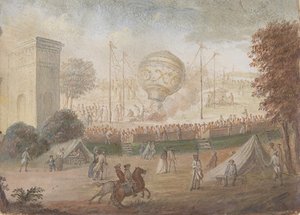 Design for toppen og fire sider av en snusboks med scener som viser oppstigningen..., ca. 1784-89. av Unbekannt