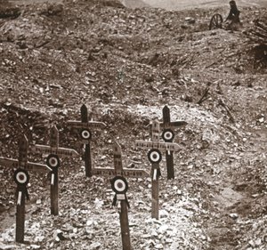 Ødelagt batteri, Fort Vaux, Nord-Frankrike, c1914-c1918 av Unbekannt