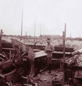 Ødeleggelse, Carency, Nord-Frankrike, c1914-c1918. av Unbekannt