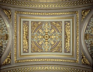 Detalj av en kuppel, Galerie des Batailles Gallery of the Battles, Chateau de Versailles, Frankrike av Unbekannt