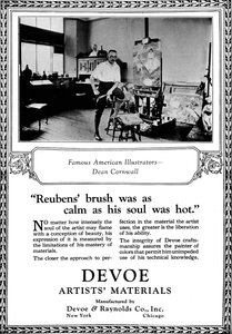 Devoe Artists Materials: Berømte amerikanske illustratører - Dean Cornwell, c1923, 1923 av Unbekannt