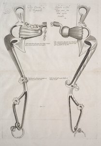 Diagram for hestebitt, 1700-tallet. av Unbekannt