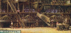 Diamanter . Vaskeanlegg, Kimberley, 1928 av Unbekannt