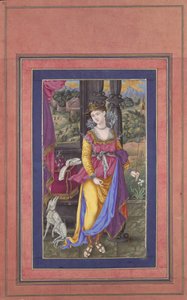 Diana, Goddess of the Hunt, Folio fra Davis Album, tidlig på 1600-tallet. av Unbekannt