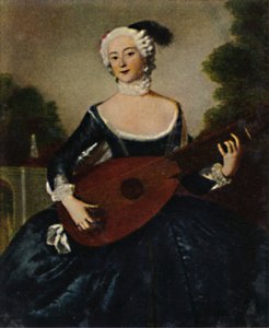 Favorittsøsteren Friedr. D. Gr. 1709-1758. - Maleri av Pesne, 1934. av Unbekannt