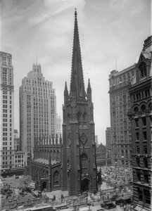 Die Trinity Church i New York. Um 1935 av Unbekannt