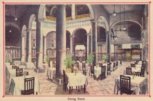 Spisestue - Hotel Florida - Havana - Cuba, c1910 av Unbekannt