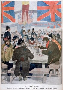 Middag for de fattige i feiringen av kroningen av kong Edward VII, London, 1902 av Unbekannt