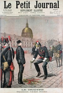 Vanære over Albert Dreyfus, 1895 av Unbekannt