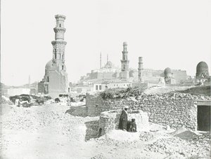 Fjern utsikt over citadellet, Kairo, Egypt, 1895. av Unbekannt