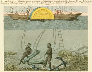 Dykkere som berger våpen fra havbunnen, c1855 av Unbekannt