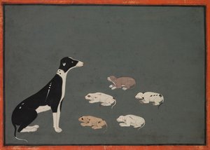 Hund med valper, ca. 1780. av Unbekannt
