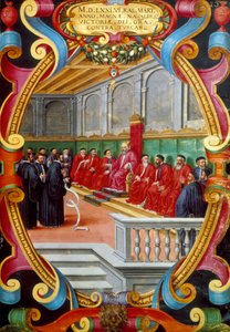 Doge av Venezia og hans råd, slutten av 1500-tallet av Unbekannt