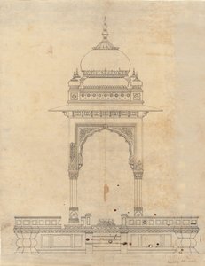 Kuppelpaviljong, ca. 1830. av Unbekannt
