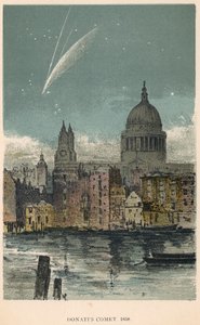 Donatis komet fra 1858 sett over St Paul
