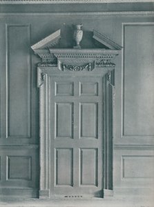 Dør til rom med panel, tidlig georgiansk, 26, Hatton Garden, c1909 av Unbekannt