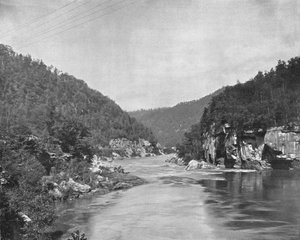 Dragon Gorge, New River, West Virginia, USA, c1900. av Unbekannt