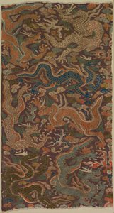 Dragons Chasing Flaming Pearls, 1200-tallet eller tidligere. av Unbekannt
