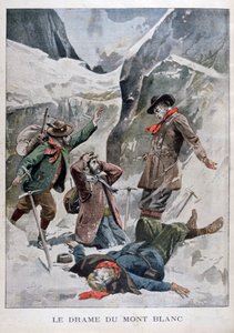Drama på Mont Blanc, Alpene, 1902 av Unbekannt