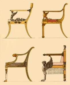 Salongstoler, 1808, 1946. av Unbekannt