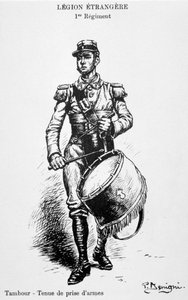 Trommeslager, 1. regiment av den franske fremmedlegionen, 1900-tallet av Unbekannt