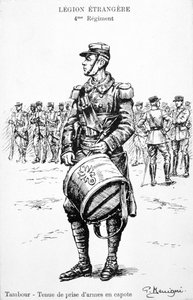 Trommeslager, 4. regiment av den franske fremmedlegionen, 1900-tallet av Unbekannt