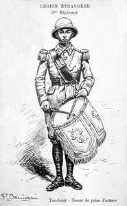 Trommeslager, 5. regiment av den franske fremmedlegionen, 1900-tallet av Unbekannt