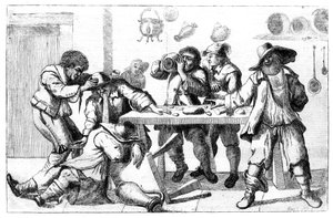 Berusede figurer, c1600-tallet av Unbekannt