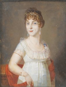 Hertuginne Maria Elisabeth i Bayern 1784-1849, prinsesse av Wagram, ca. 1810 av Unbekannt