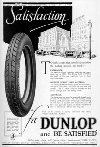 Dunlop-reklame, 1923 av Unbekannt