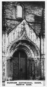 Durham Cathedral-dør, nordsiden, c1920-tallet av Unbekannt