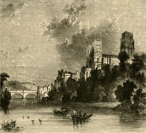 Durham Cathedral fra sørvest, 1898. av Unbekannt