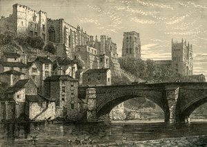 Durham fra elven, 1898. av Unbekannt