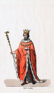 Earl of Surrey, kostymedesign for Shakespeares skuespill, Henry VIII, 1800-tallet av Unbekannt