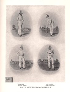 Tidlige viktorianske cricketspillere, 1800-tallet 1912 av Unbekannt