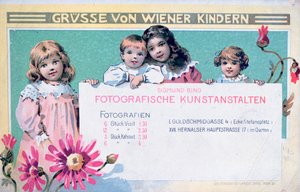 Tidlige wienske fotografers reklamekort av Unbekannt