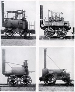Tidlige lokomotiver, 1800-tallet, c1920 av Unbekannt