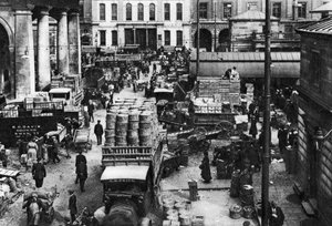 Tidlig morgen i Covent Garden, London, 1926-1927 av Unbekannt