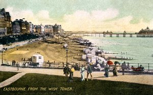 Eastbourne fra Wish Tower, Sussex, tidlig på 1900-tallet av Unbekannt