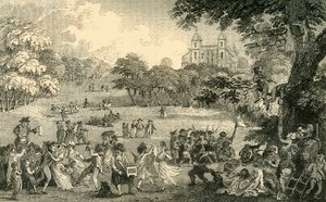 påskedag i Greenwich Park, c1878. av Unbekannt