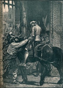 Edinburgh etter slaget ved Flodden, 1513 1905. av Unbekannt